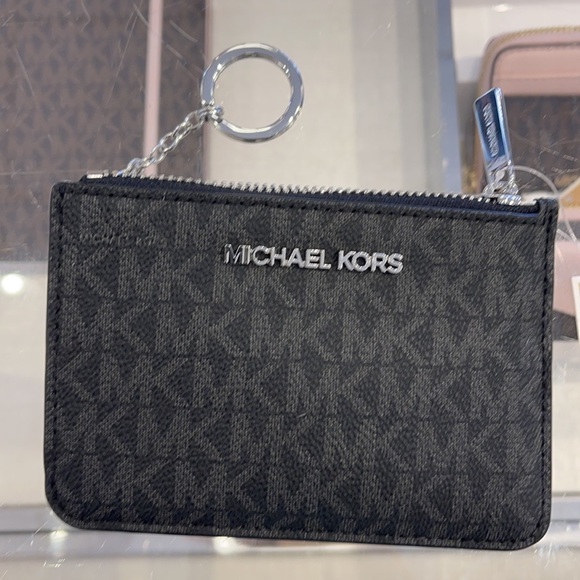 Michael Kors Jet Set Travel Small Leather Top Zip Coin Pouch With ID - Picture 10 of 16